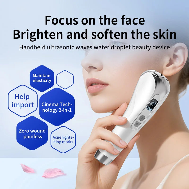 New Focused Radio Frequency Ultrasonic Wave Machine High Frequency Facial Beauty Instrument Firming Skin Care Anti-Wrinkle Tool