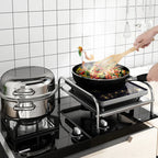 Kitchen Stainless Steel Induction Cooker Rack Floor Mounted Multifunctional Shelf Gas Stove Support Kitchen Accessories.