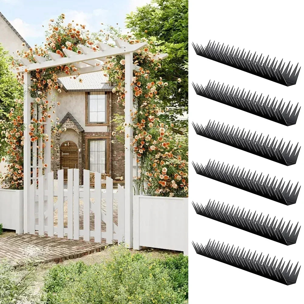 6pcs Anti Climb Fence Spikes Security Garden Fence Protection Metal Fence Spikes Easy Installation Effective Deterrent Accessory
