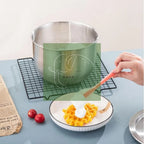Kitchen Stainless Steel Egg Beater Basin Fruit Salad Stirring Seasoning Bowl With Lid Food Storage Container Home Cooking Tools