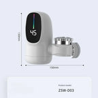 3000W Kitchen Electric Water Heater Tap Instant Hot Water Faucet Heater Cold Heating Faucet Tankless Instantaneous Water Heater
