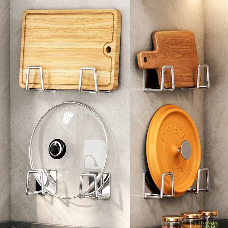 Kitchen Sponge Holder Cleaning Cloth Sink Drip Rack Storage Organization Accessories No-drilling Waterproof Stainless Steel Hook