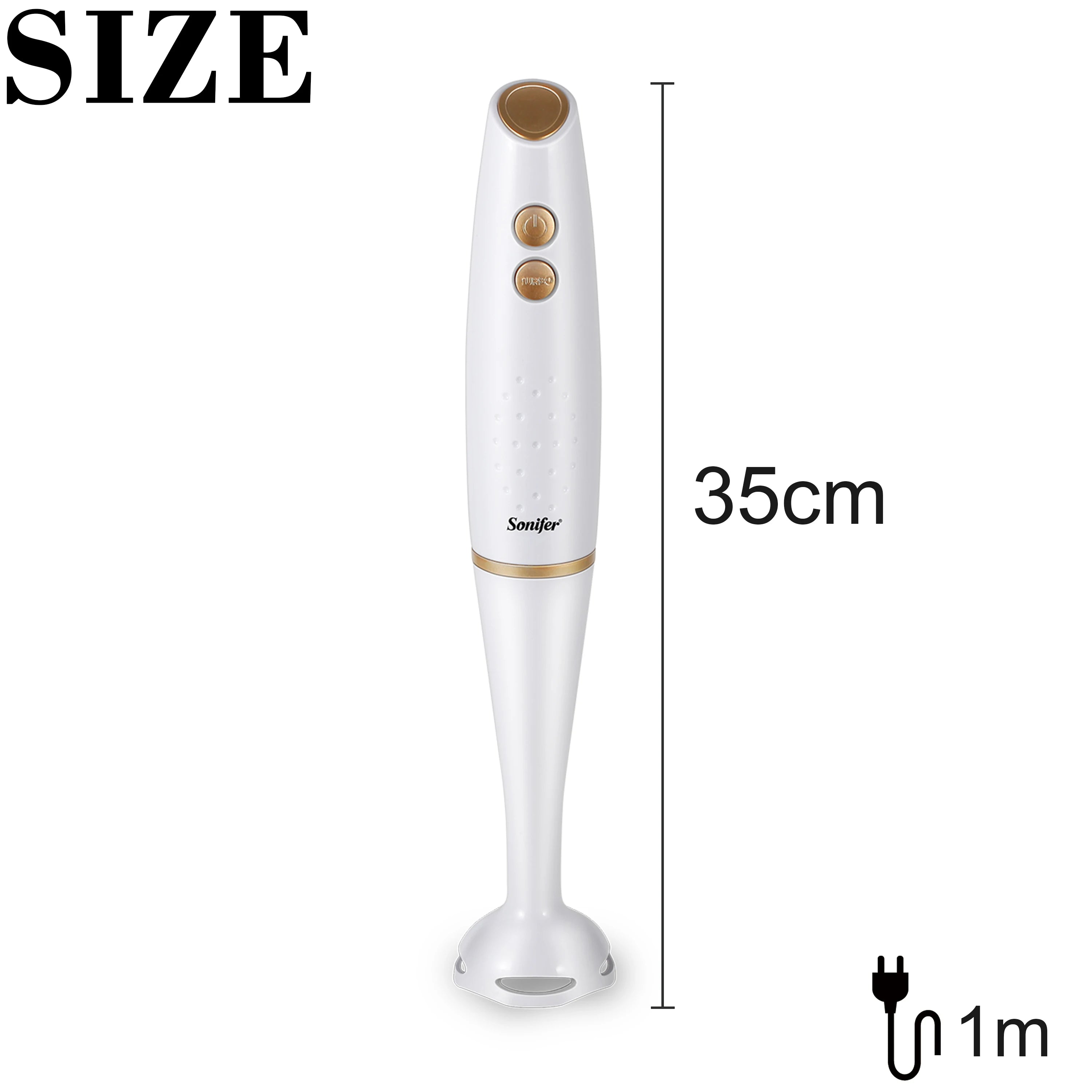 "Sonifer Hand Blender SF-8103 .2 speeds .Fashionable appearance .High-power motor .Efficient, fast and convenient