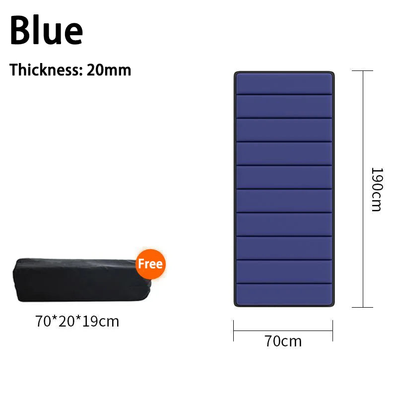 Non-inflatable  Car Travel Bed Outdoor Camping Folding Bed Portable SUV Mattress Universal Travel Mattress