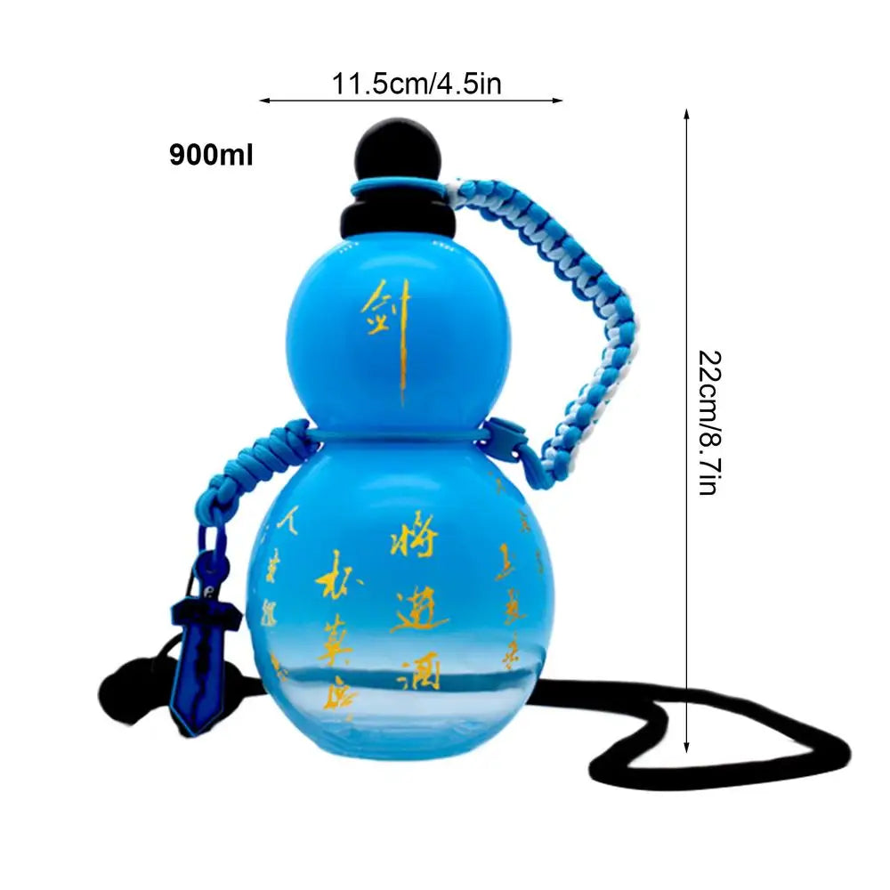 Unique Chinese Retro Gourd Bottle - 900ml Water Cup