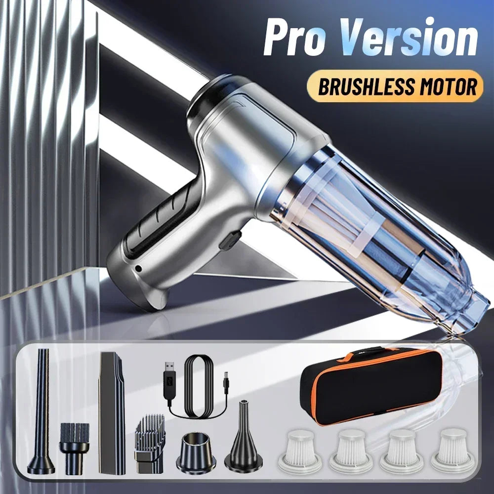 SZUK 638000Pa Car Vacuum CIeaner Wireless Mini Handheld Cleaning Machine Powerful Portable Blower Vacuum Cleaner for Car Home