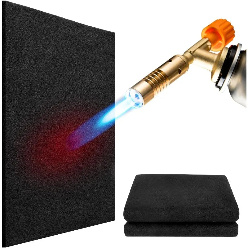 2mm/5mm Heat Insulation Flame Retardant Felt Non-woven Welding Blanket Fireproof Carbon Fiber Wire Fireproof Cotton
