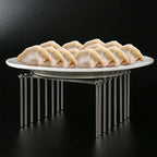 Kitchen Gadgets Pot Lid Rack Pan Lid Organizer Retractable Foldable Stainless Steel Plate Dish Holder Shelf Tableware Storage