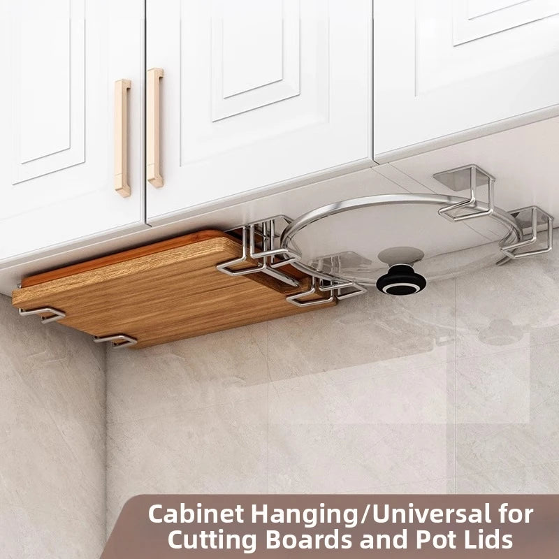 Kitchen Drainage Rack Pot Lid Cutting Board Storage Rack Multifunctional Storage Rack Holder KitchenTools