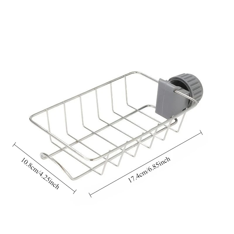 Kitchen Sink Drain Rack Adjustable Height Flexible Faucet Holder Sponge Storage Soap Drainer Organizer Bathroom KitchenAccessory