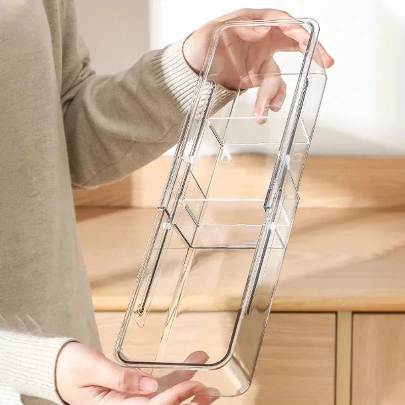 Drawer Organizer Box Home Retractable Sorting Kitchen Compartments Underwear Desktop Cutlery Storage Box Classification Sock Box