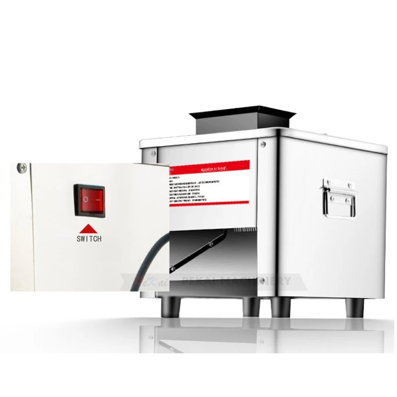 Electric Meat Slicer 150Kg/H 2.5/3.5/5/7MM Commercial Stainless Steel Automatic Vegetable Cutter Grinder Home Appliance