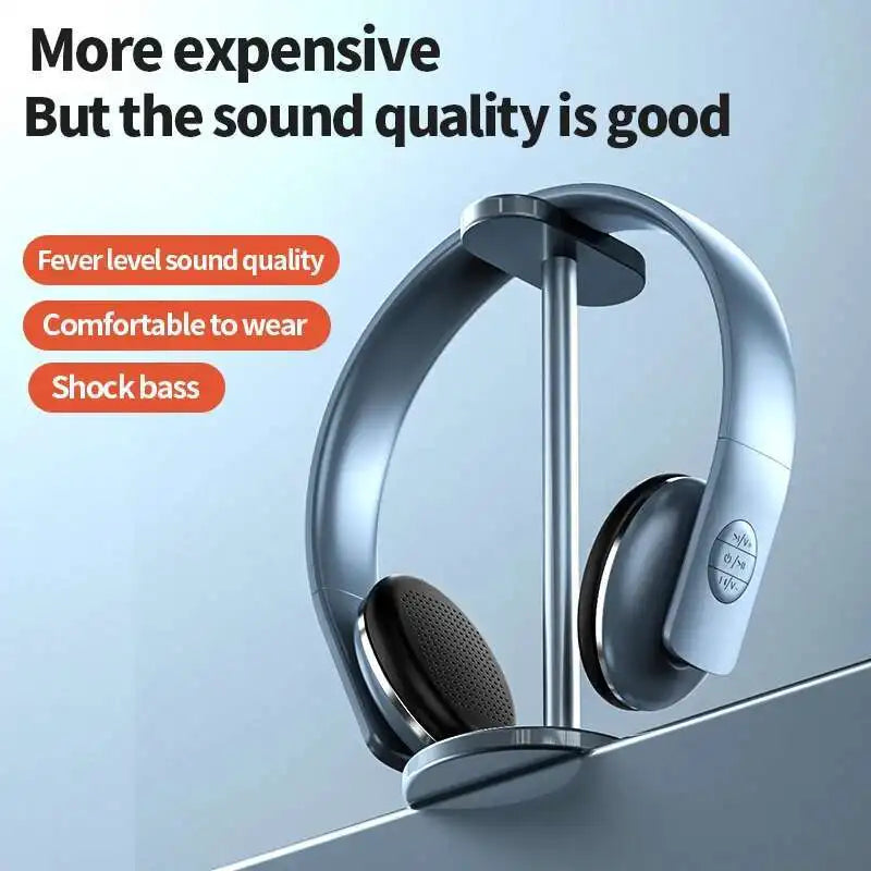 New Retro Bluetooth Wireless Over-Ear Headphones Foldable Lightweight Noise Reduction Vintage Fashion Headset For Students Gifts