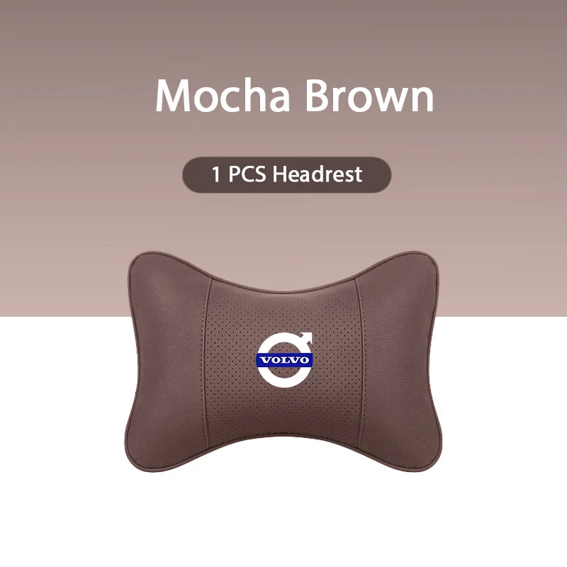 Car Headrest/Lumbar Support Car Neck Pillow Waist Cushion For Volvo Xc60 Xc90 V40 V60 S60 V50 V90 S80 C40 XC40 V70 XC70 C30 C70