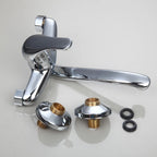 KEMAIDI Bathtub Basin Faucet Hot&Cold Water Mixer Tap Single Handle Wash Chrome Finish Bathroom Mixer Taps Wall Mounted