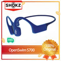 Shokz OpenSwim Shokz S700 Bone Conduction 4GB MP3 Music Player IP68 Waterproof Wireless Earphones for Swimming,Sports,Running