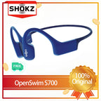 Shokz OpenSwim Shokz S700 Bone Conduction 4GB MP3 Music Player IP68 Waterproof Wireless Earphones for Swimming,Sports,Running