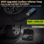 Intelligent Car Inflator Pump 8000mAh Extreme Portable Air Compressor Car Motorcycle Bicycle Usable Electric Tire Inflator Pump