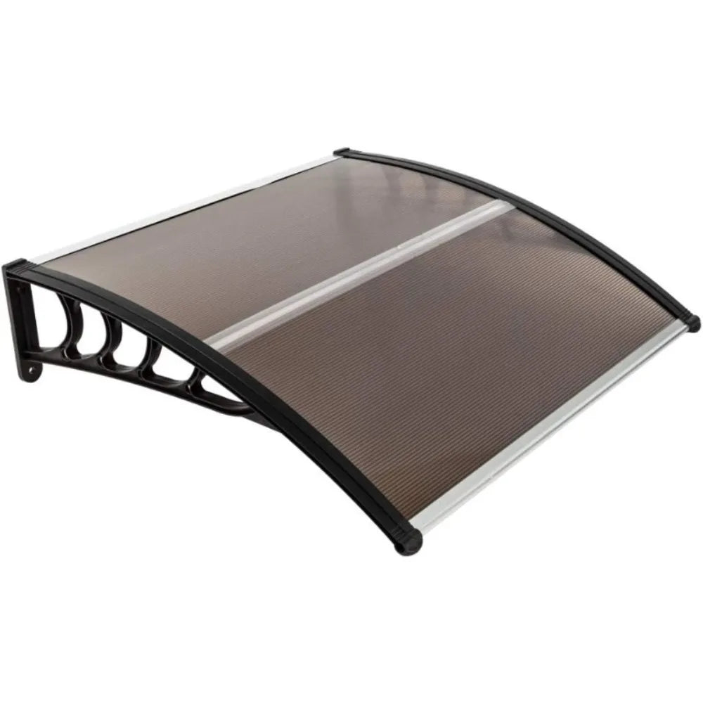 Outvita Window Awnings for Doors Canopy, Polycarbonate Cover Front Door Outdoor Patio Awning Canopy UV Rain Snow Sunlight