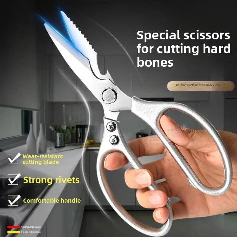 Kitchen Accessories Scissors Stainless Steal Sharp Multi Function Tool Food Scissor for Chicken Vegetable Barbecue Meat Fish
