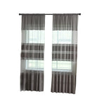 1PC Striped Sheer Curtains for Living Room Bedroom Tulle Curtains for Room Kitchen Decoration Window Treatments Drapes 100x270CM