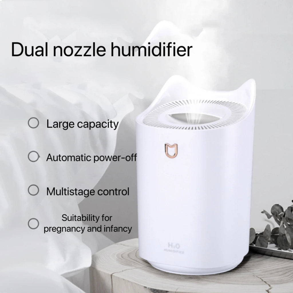 3000Ml Dual Jet Air Humidifier Large Capacity Atomizer Ultrasonic Arom