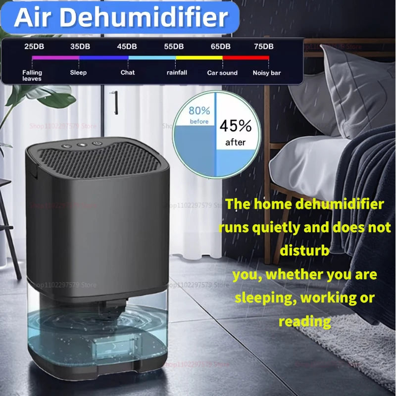 Mini Mute Dehumidifier Dryer Smart Air Purifier Dehumidifier For Home