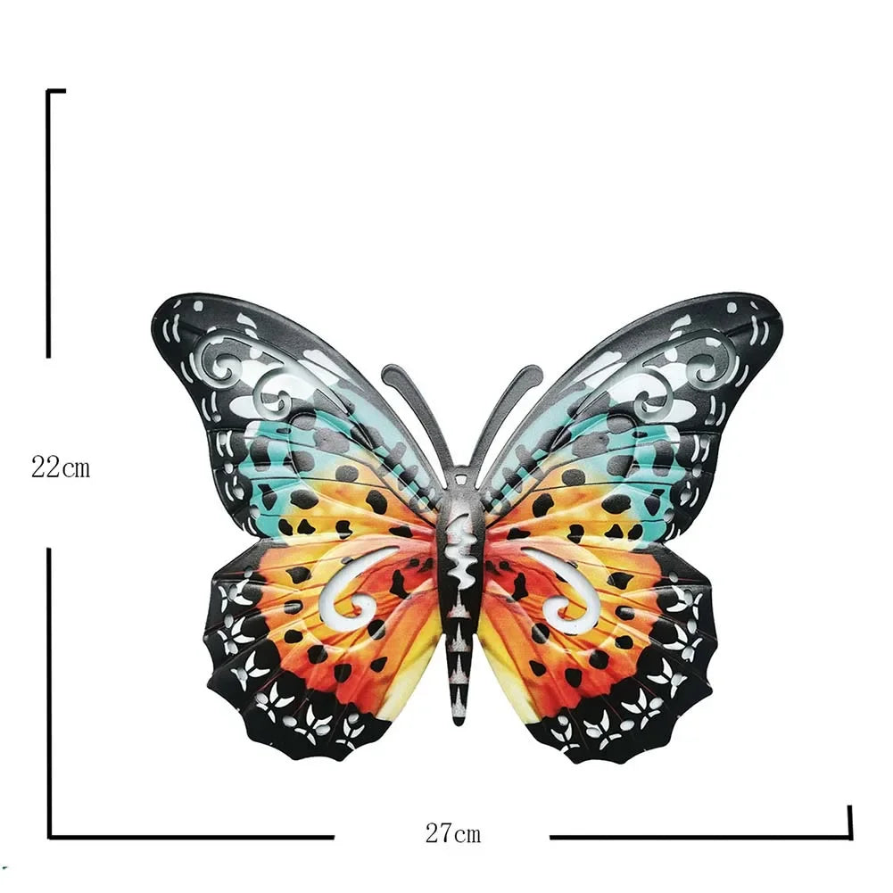 Metal Butterfly Outdoor Large Wall Home Decor Beauty Butterfly On The Wall Fence Shed Wall Garden Decor For Office Garden Patio