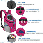 New Portable Double Shoulder Pet Carrier Backpack - Outdoor Travel Mesh