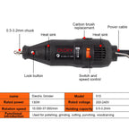 180W Electric Dremel Mini Drill Electric Drill orbital polisher  Rotary Tool grinder  Mini-mill Grinding Machine