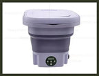 8L Portable Foldable Mini Washing Machine for Socks Underwear Adjustab
