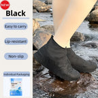 New Thickened Silicone Shoe Covers WaterProof Rubber Rain Boot Covers Reusable Non-slip Rain Shoes Outdoor Rain Gear Accessories