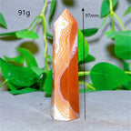 Carnelian Tower Crystal Natural Stone Quartz Home Decoration Minerals Reiki Craft Gifts Energy Healing Meditation Spiritual Love
