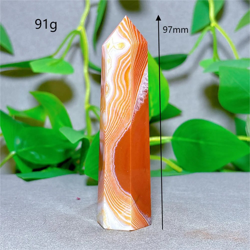Carnelian Tower Crystal Natural Stone Quartz Home Decoration Minerals Reiki Craft Gifts Energy Healing Meditation Spiritual Love