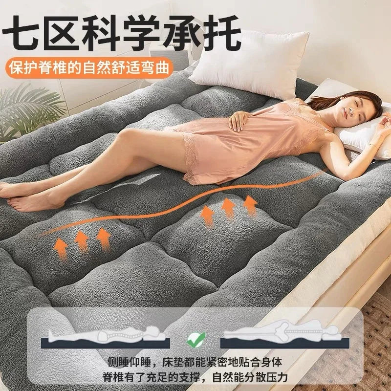 Tatami Floor Comfortable Mattress Upholstery Student Dormitory Thicken Single Double soy fiber Mattress Household Bed Mattresses