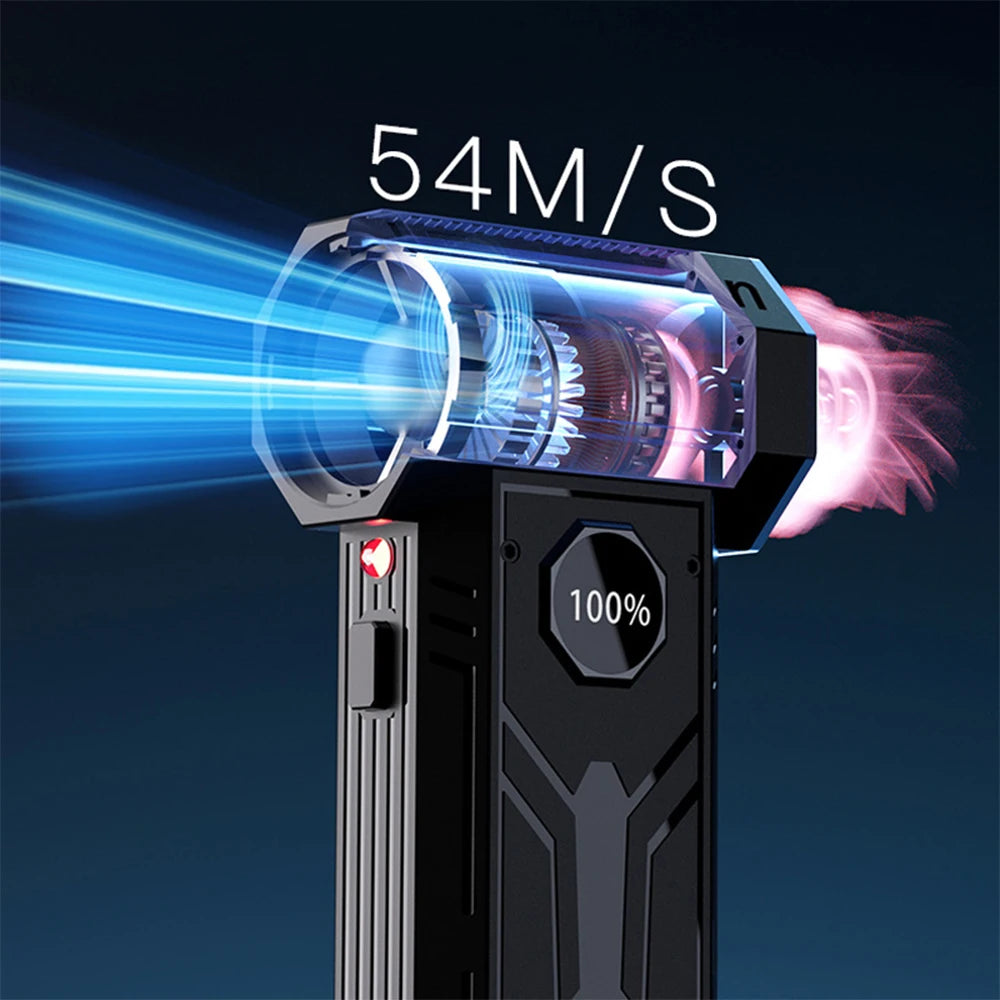 880000 RPM Electric Air Blower Turbo Jet Fan Brushless Motor High-Speed Turbo Violent Fan USB Rechargeable Powerful Dust Blower