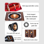FR40 Lossless HIFI Passive Speakers 4-inch Audiophile Full-range Home Wood Bookshelf Speakers 45W * 2 Output Power Built-in Trap