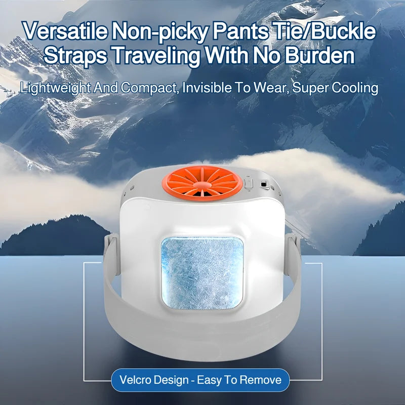 Waist hanging Cooling Fan High speed Ice Compress Air Conditioning Fa