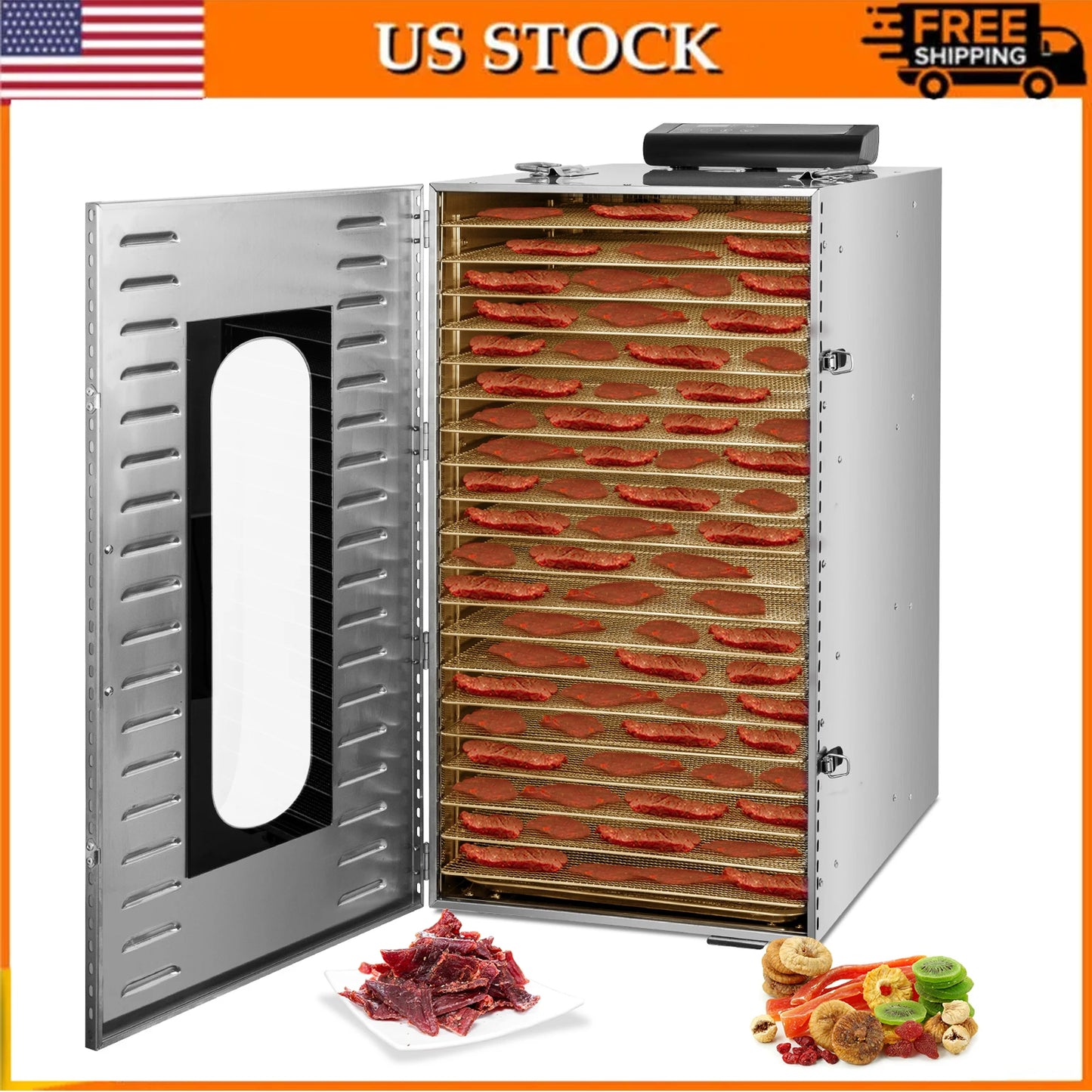 Commercial 20-Tray Food Dehydrator