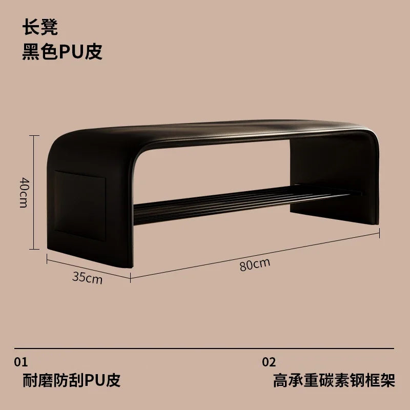 Entrance Hall Shoe Changing Bench Porch Shoe Cabinet Bench Integrated Entrance Shoe Changing Bench Bedroom Benchs