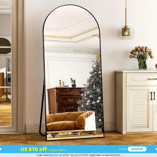 26" x 71" Full Length Mirror - Aluminum Alloy Frame Full Body Mirror - Extra Large Floor Mirrors for Bedroom, Living Room