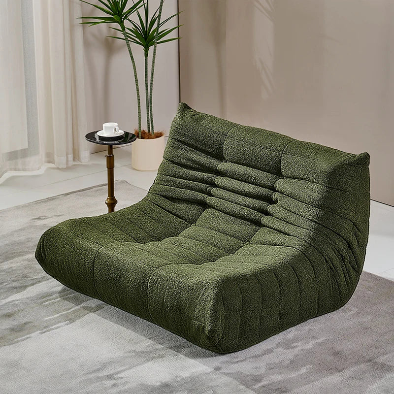 Designer Caterpillar Reclining Sofa Modern Minimalist Balcony Leisure Chair Dual Lounger Can Lie Flat Living Room Reading Sofa