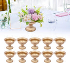 10 Pcs Gold Flowers Vases Wedding Table Centerpiece Decoration for Reception, Home Flower Stand for Birthday Ceremony Christmas