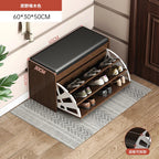 Shoe Change Stool at the Entrance to the Door, Household Seated Shoe Cabinet Seat, Integrated Shoe Rack, Soft