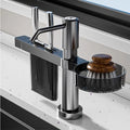 Kitchen Soap Dispenser With Knife Holder And Storage Rack Kitchen Sink Tools Extension Tube Detergent Soap Dispense