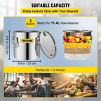 SucceBuy 3 5 8 Gal Alcohol Distiller Machine Moonshine Apparatus Beer Brewing Equipment Wine Dispenser Kit for Home Appliance