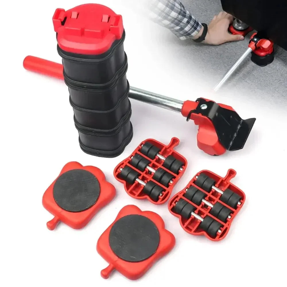 1 set Furniture Moving Kit - Easy-Move Sliders with Wheels for Effortless Rearranging