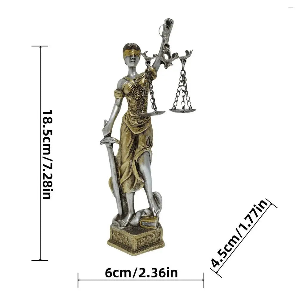 Justice Fairness Goddess Statue ThemisGoddess Of Justice Statue Greek Mythology Ornaments Justice Blind Statues Home Decor