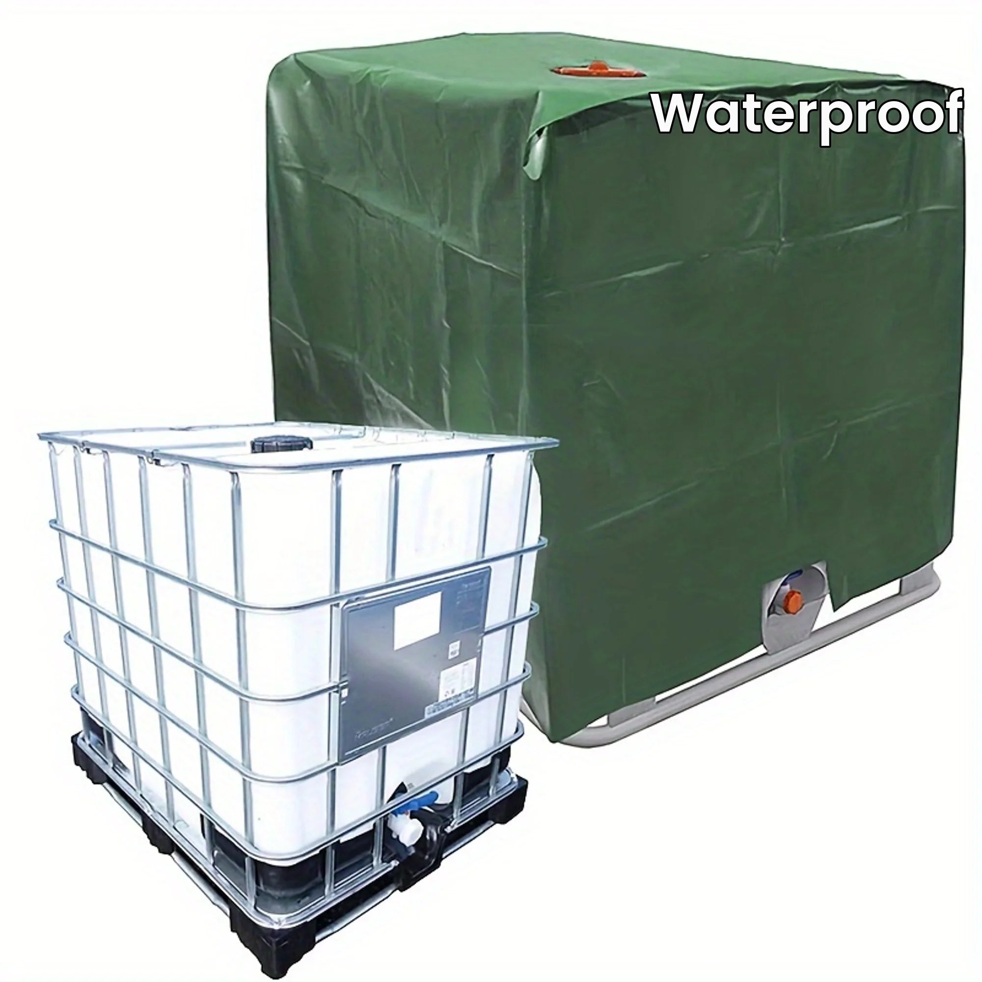 IBC Bucket Cover, Water Tank Protective Cover Outdoor Garden IBC Tons Rain Bucket Protective Cover