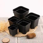 New Thicken Flower Pots Succulents Plant Small Square Planter Cactus Mini Bonsai Pot Tray Creative Home Office Decor Garden Tool
